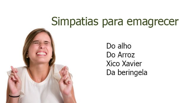 Simpatias para emagrecer