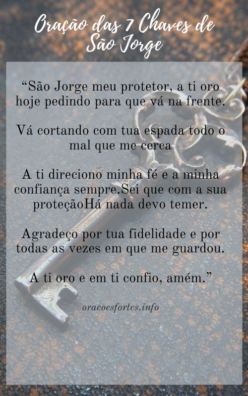 Oração das 7 Chaves da Felicidade