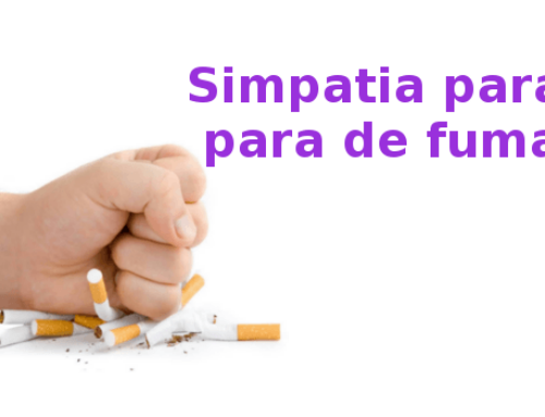 Simpatia para parar de fumar