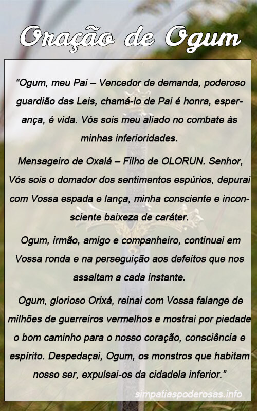 Oração de Ogum