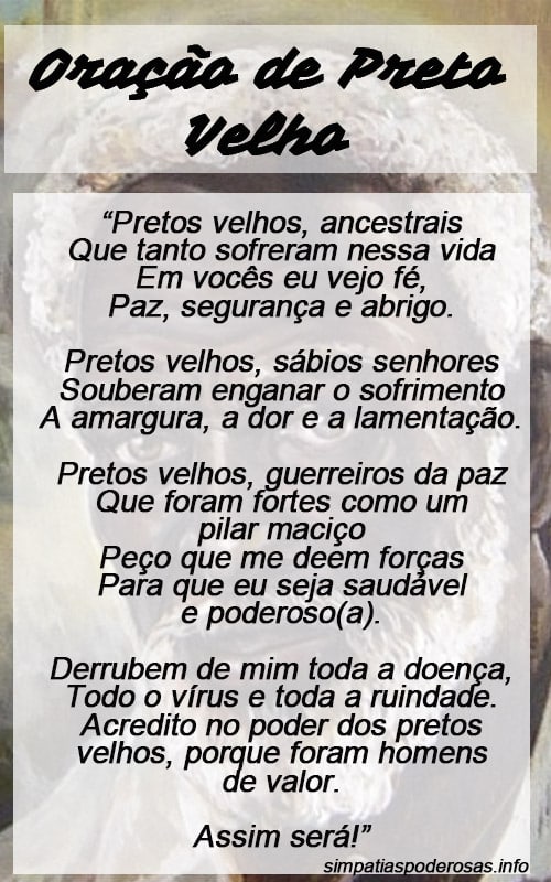 Oração de Preto Velho Umbanda: Amor, Saúde e Abrir Caminhos