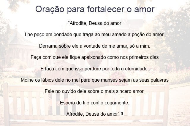 Oração para fortalecer o amor