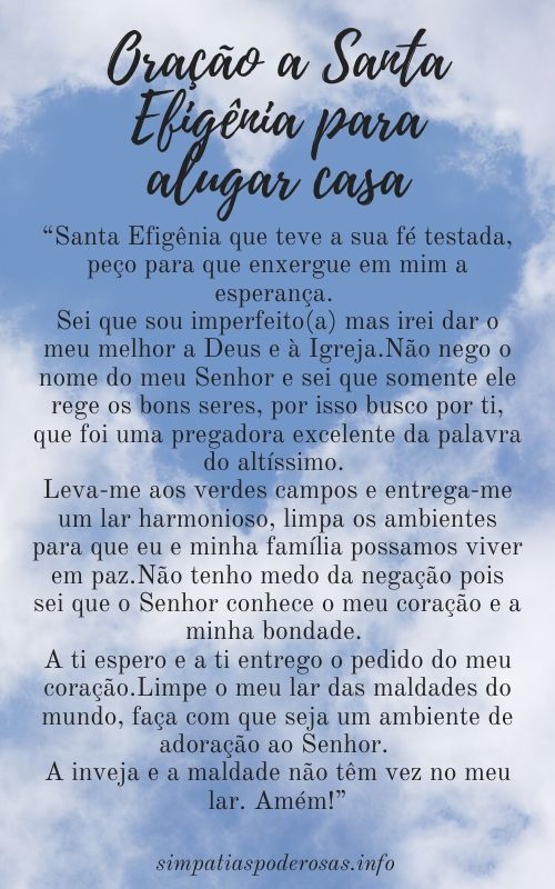 Oração de Santa Efigênia para Conseguir Casa Própria ou Alugar