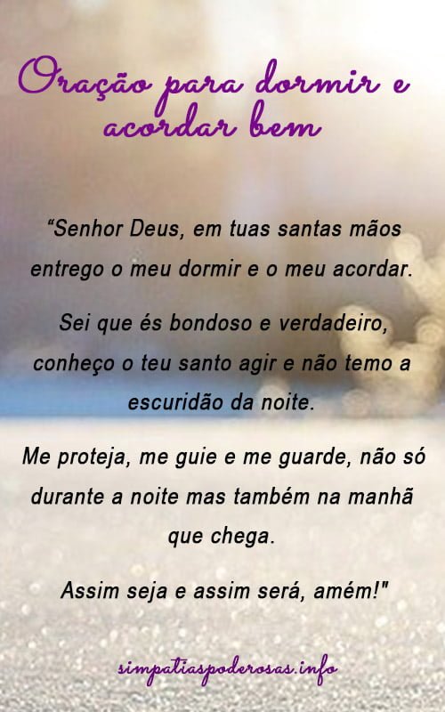 Oração da noite católica para dormir e acordar bem